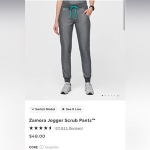 FIGS Zamora Jogger Scrub Pants in Gray